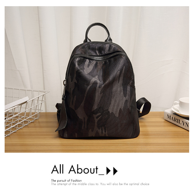 

PVC mesh camouflage backpack, Oxford cloth nylon waterproof school bag men women fashion new outdoor packs hiking wholesale customization, Army green