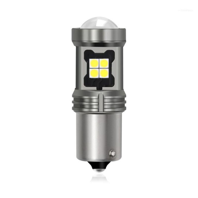 

Emergency Lights 1156 Ba15s Socket 15SMD 3030 Led Lamp Turn Signal Light White With Lens1