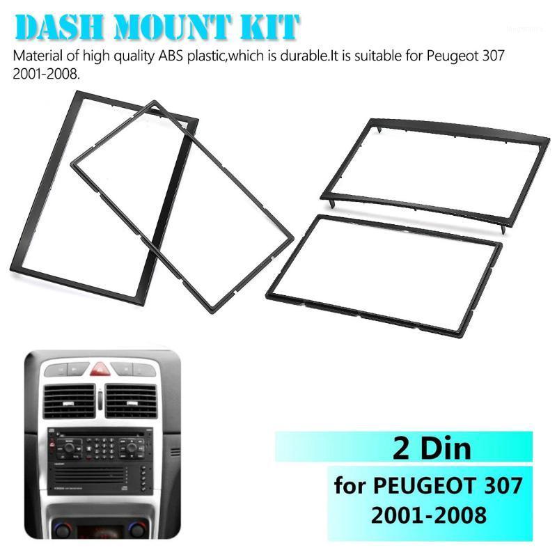 

Car Auto 2 Din CD Trim Dash Mount Kit Stereo Radio Fascia Dashboard Panel Plate Frame Adaptor for 307 2001-20081