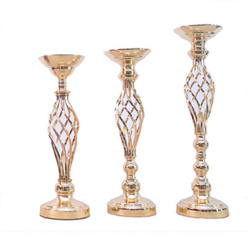 

Gold Tabletop Vase Metal Flower Vase Table Centerpiece For Mariage Metal Flowers Vases For Wedding Decoration