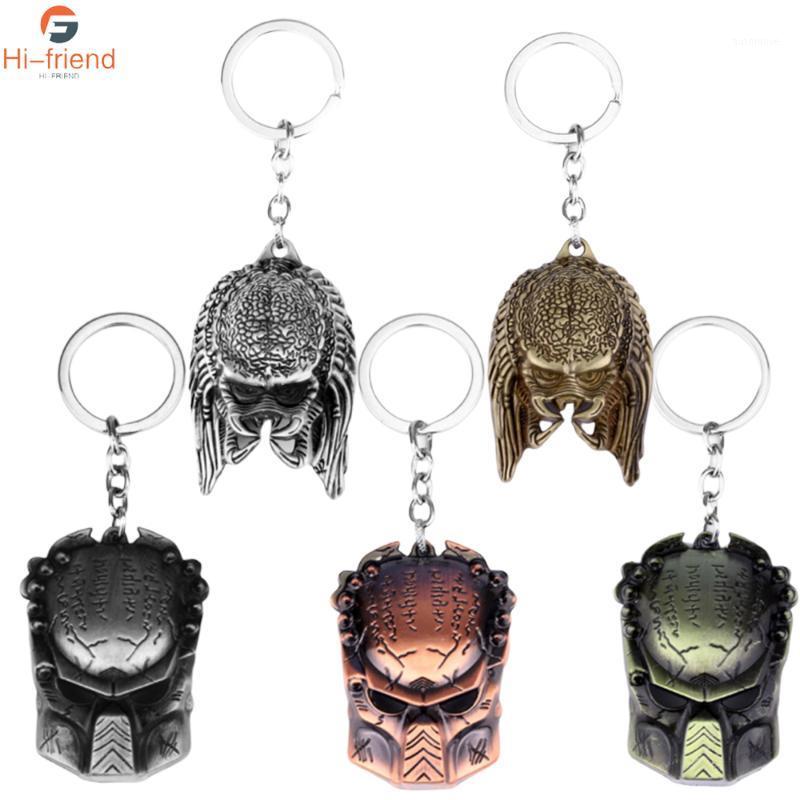 

Hot Movie The Mask Keychain AVP Alien Alloy Keyring Pendant Men Women Key Chains Accessories1