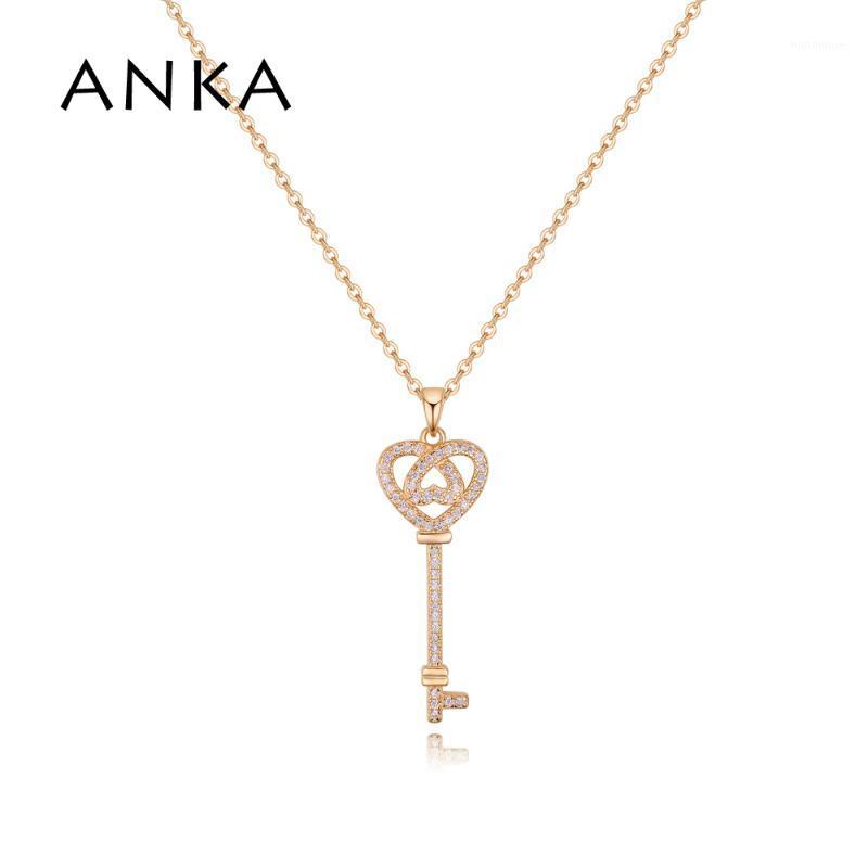 

ANKA Luxury Heart Cz Necklace Charm Luminous Cubic Zirconia Pendants Necklaces Fashion Jewelry For Women Gift #1327781