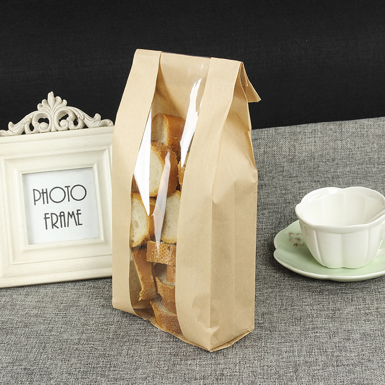 

ECO-Friendly Kraft Paper Bags Small Gift Bags Sandwich Bread Party Wedding Supplies Wrapping Gift Takeout Paper bags