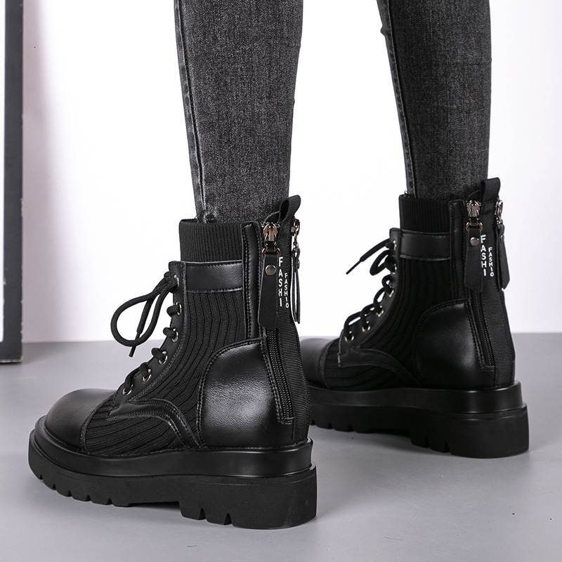 

2021 New Autumn and Winter Super Fiber Double Martin Student Boots Women's Shoes E7CO, Red