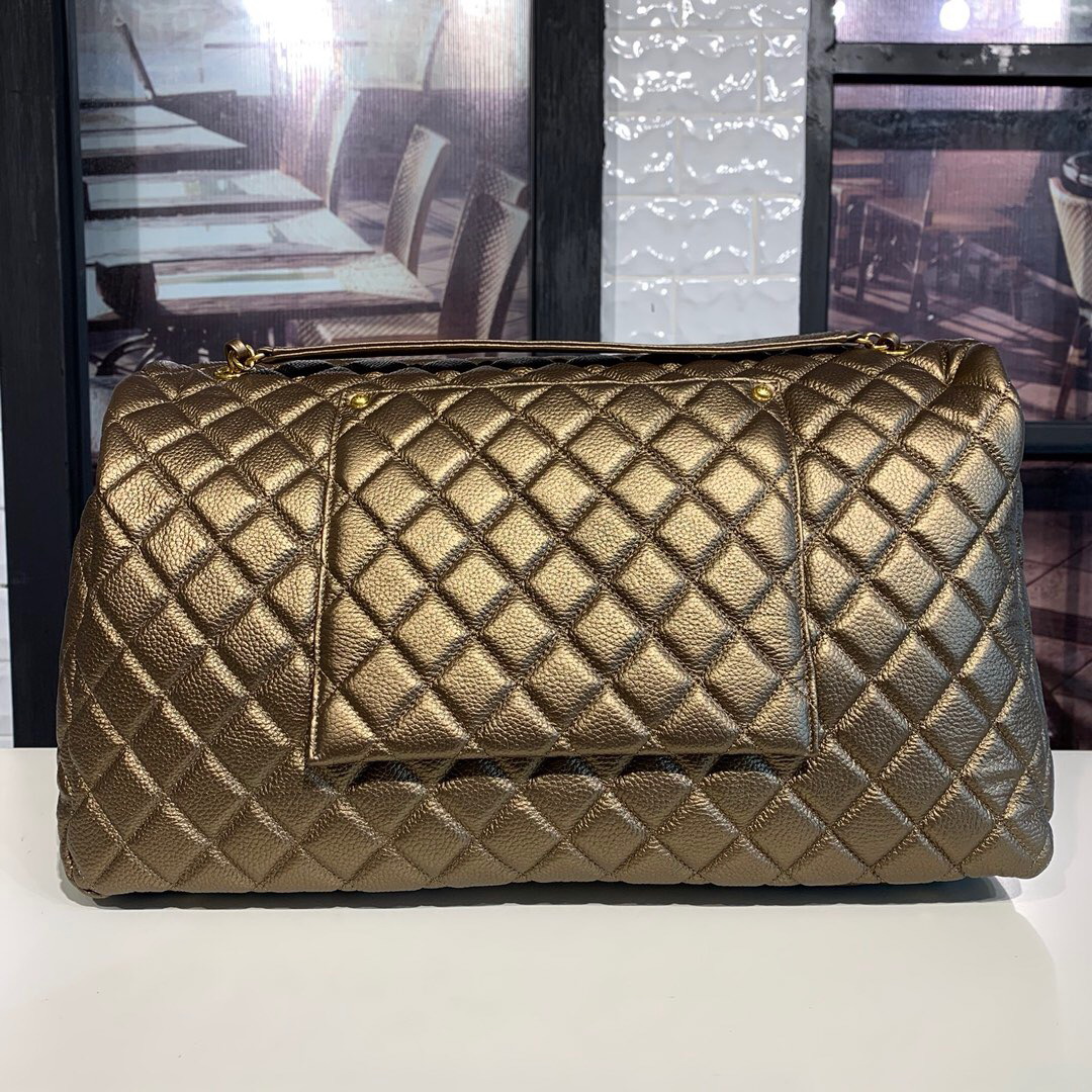 

New fashion hot sell woman bag designer genuine leather big size with chain shopping airport everyday bag, Black