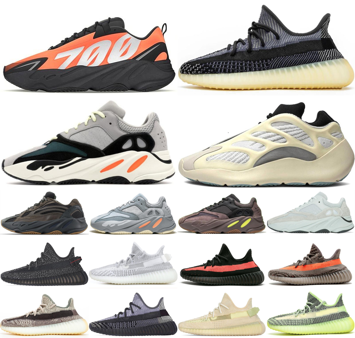 

2021 Oreo Oat Yeezreel Womens mens Shoes 3M Kanye 700 Lundmark Sneakers Wave Hyperspace Static Running v3 Reflective, Extra shoelace