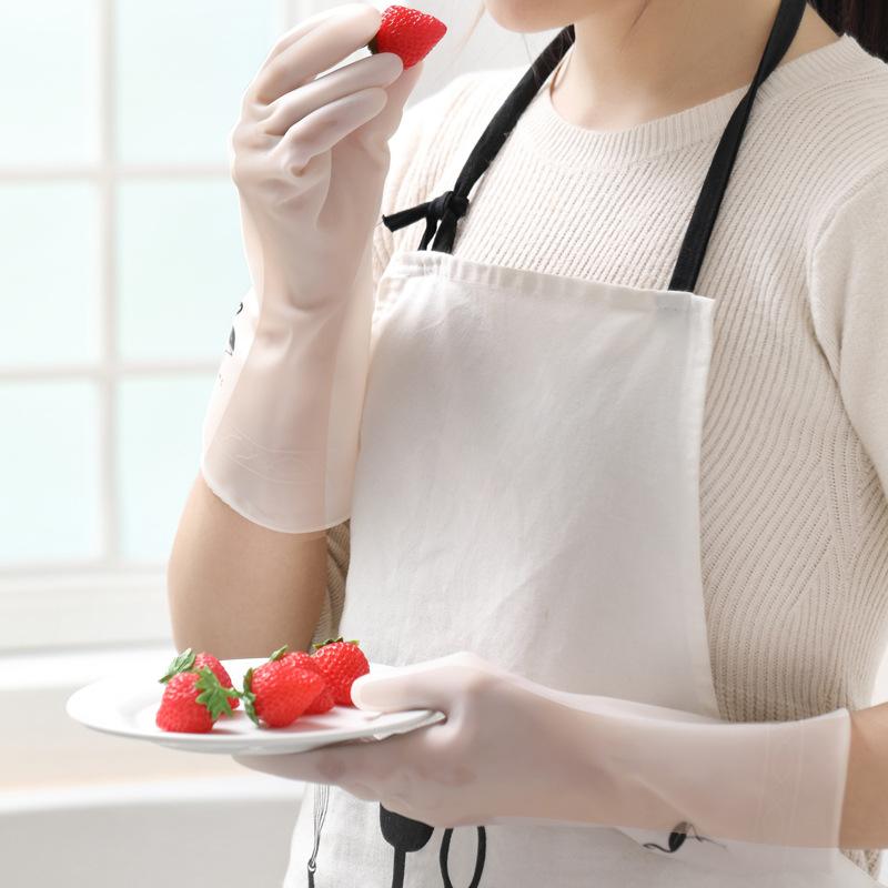 

Household Dishwashing Clothes Waterproof Thin Housework Dishwashing Latex Gloves