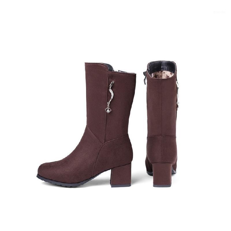 

Cresfimix Botas Femininas Women Fashion Sweet Black Comfort Side Zipper Autumn High Heel Boots Lady Square Heel Shoes B66221