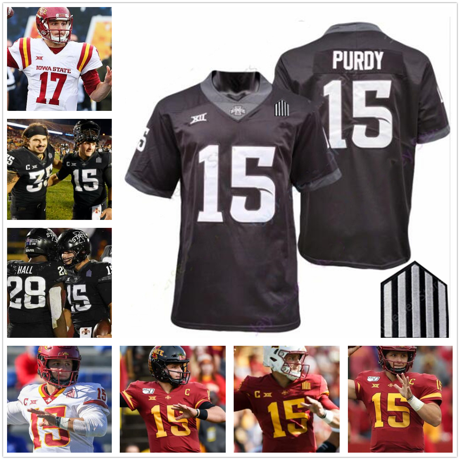 

Custom Iowa State Cyclones Football College JaQuan Bailey Landen Akers Latrell Will McDonald IV Bankston Kene Nwangwu NCAA Jersey, White