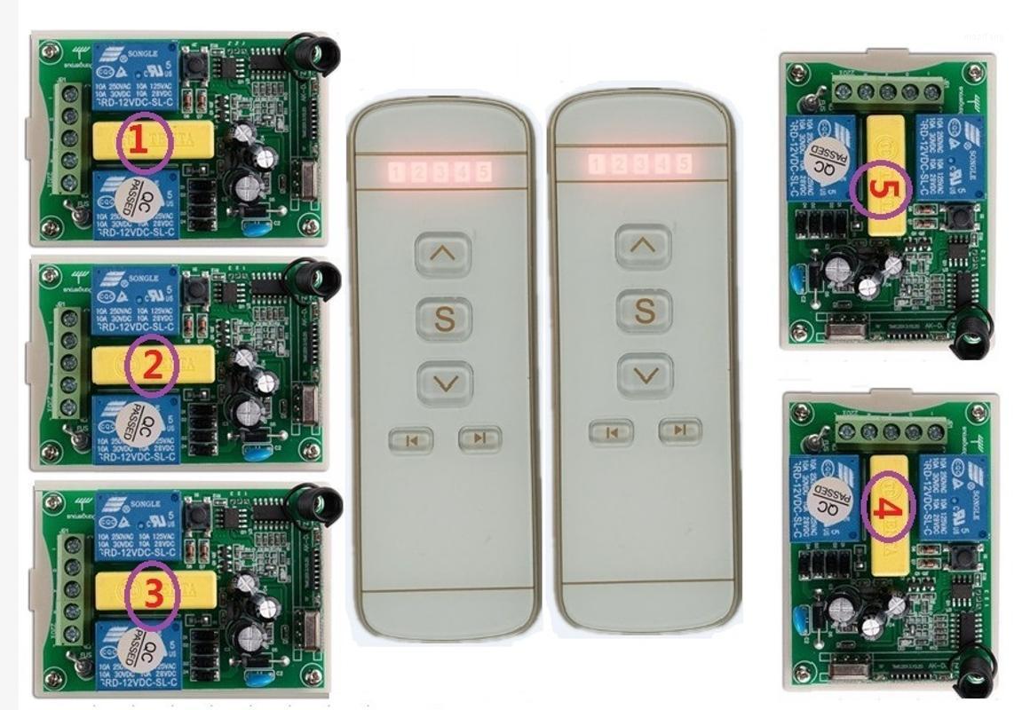 

220V motor garage door / projection screen / shutters AC220V Digital display intelligent RF Wireless Remote Control switch1