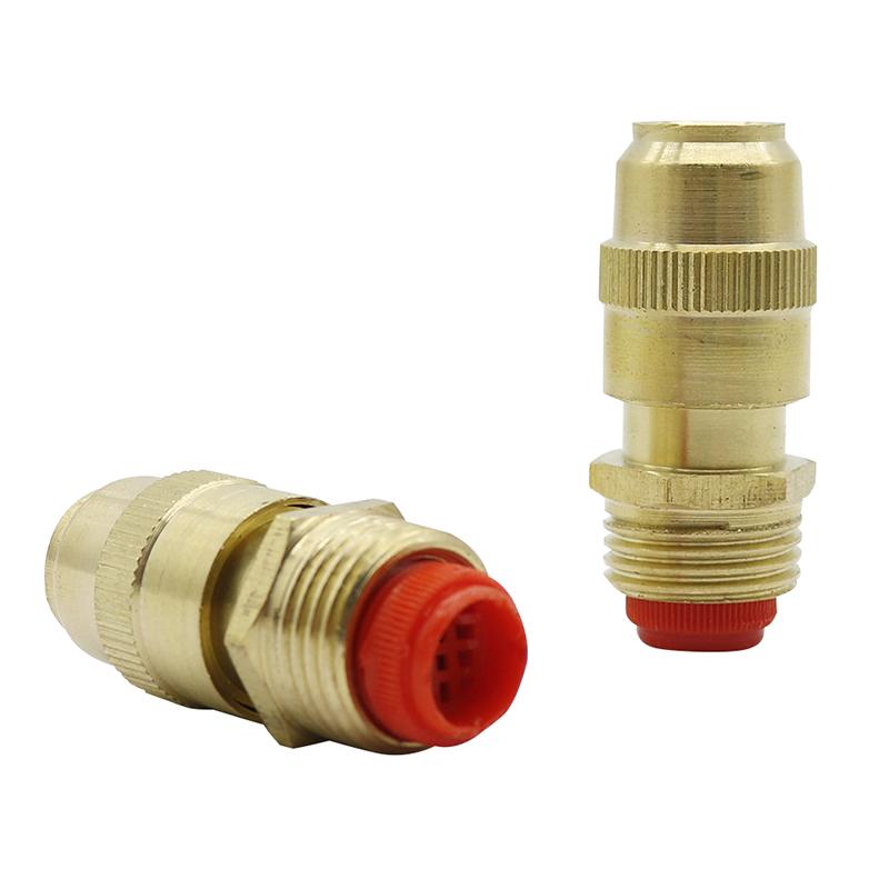

Brass Refraction Atomization Nozzle Adjustable Sprayer Cooling Nozzle Agricultural Misting System with 1/2 Inch Male Thread, Black