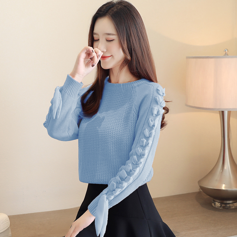 

Women' blouses 2020 Autumn sewing around the neck most velvet knitted shirt backbone splice tops 64f, Network
