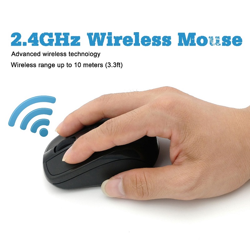 Souris de jeu sans fil USB, 2000DPI, récepteur réglable, ordinateur optique, 2.4GHz, ergonomique, pour ordinateur portable