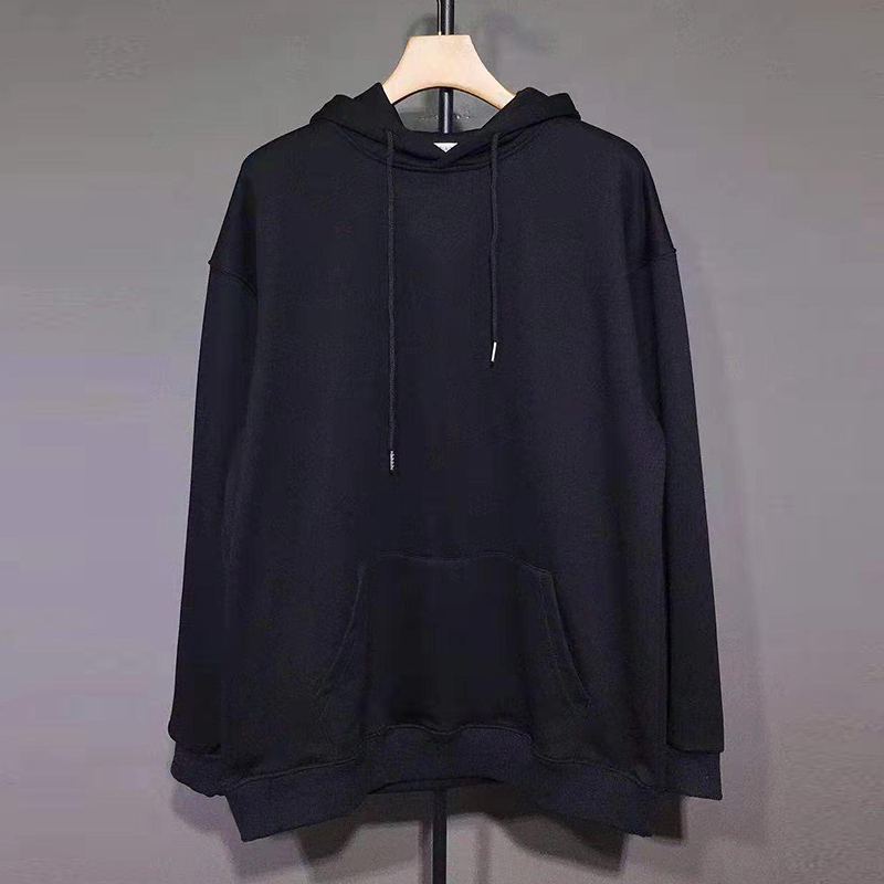 

2020 19FW Classic Paris Flag Crown Embroidery Hooded Sweatshirt Men Women Street Pullover Hoodies Autumn Winter Sweater Outwear, Black color