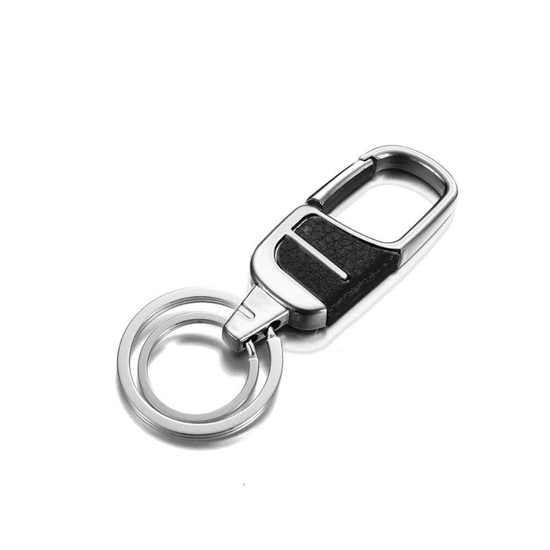 

Keychains Car Metal Waist Hanging Keyrings Key Chains Two Rings Holder For Men