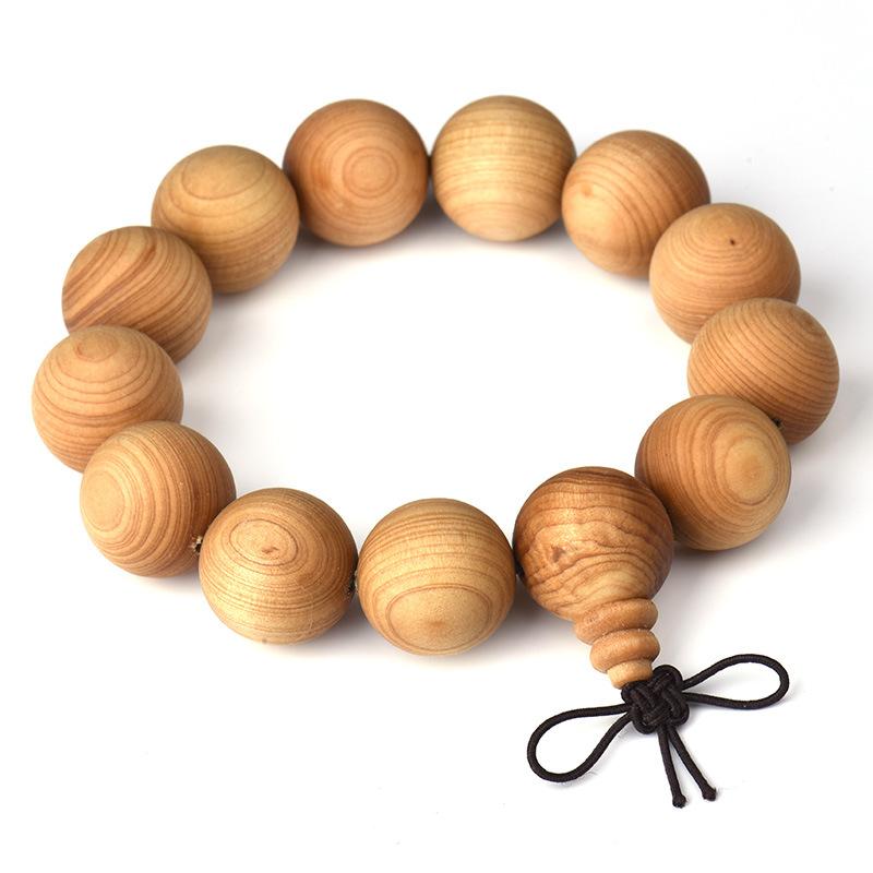 

Natural Thuja Prayer Beads Bracelet Elastic Women & men Buddha Bracelet Buddhist Prayer beads 15/18/20 MM