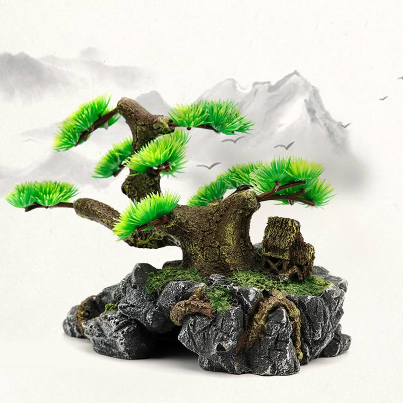 

Aquarium Decoration Ornaments Resin Tree Rockery For Fish Tank Landscaping Aquascape Landscape Decor Aquarium Accessories