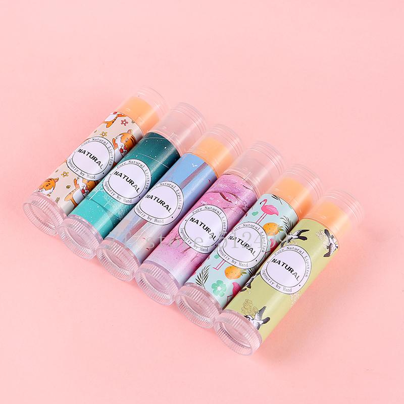 

12/36/108 Empty Packs PVC Label Colorful Lipstick Sticker Bird Dear Fish Flamingo Pink Star Forest Cat Lipstick Tube Lip