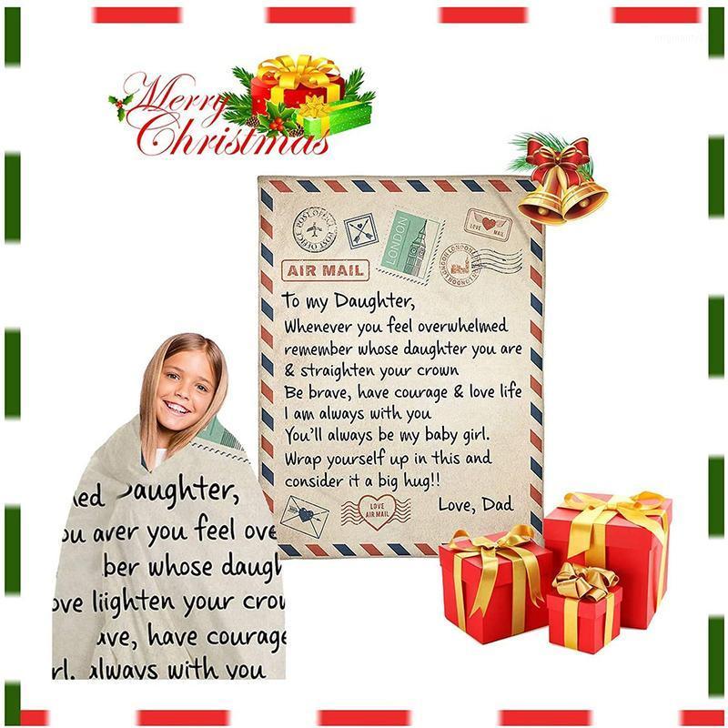 

Dutch Express Love TO My Daughter Funny Character Blanket 3D Print Sherpa Blanket on Bed Home Textiles Best Gift 051