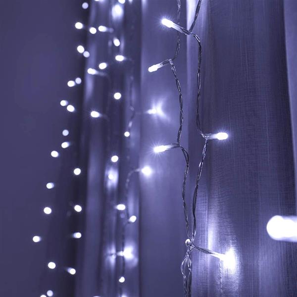 

12M x 3M 1200-LED 110V String Lights Lamp Warm White Light Romantic Christmas Wedding Outdoor Decoration Curtain US Standard