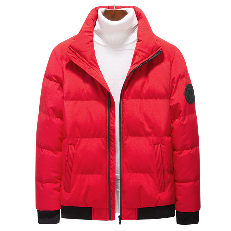 

Watermelon Red In Men'S 35 Father Winter Down Coat 30 To 40 Years Old