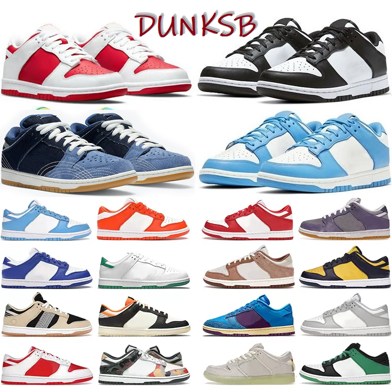 Chaussures de course décontractées pour hommes et femmes Ben et Jerry SB Low College Blue Georgetown Photon Dust Syracuse Michigan Green Champion