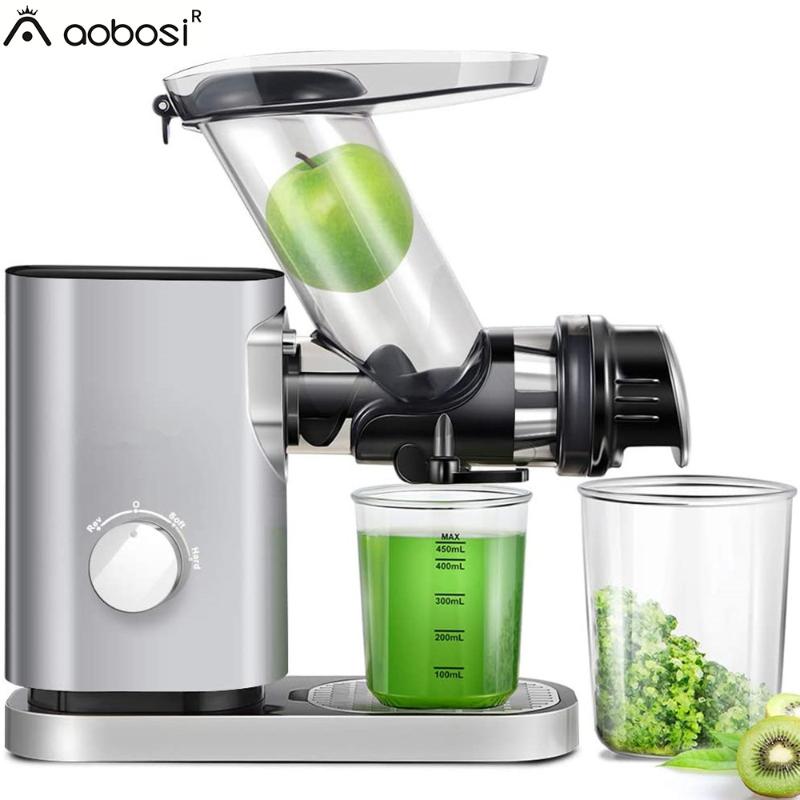 

Slow Juicer Vegetables and Fruit Professional Juicer with Quiet Motor Reverse Function Juice Jug Cleaning Jug