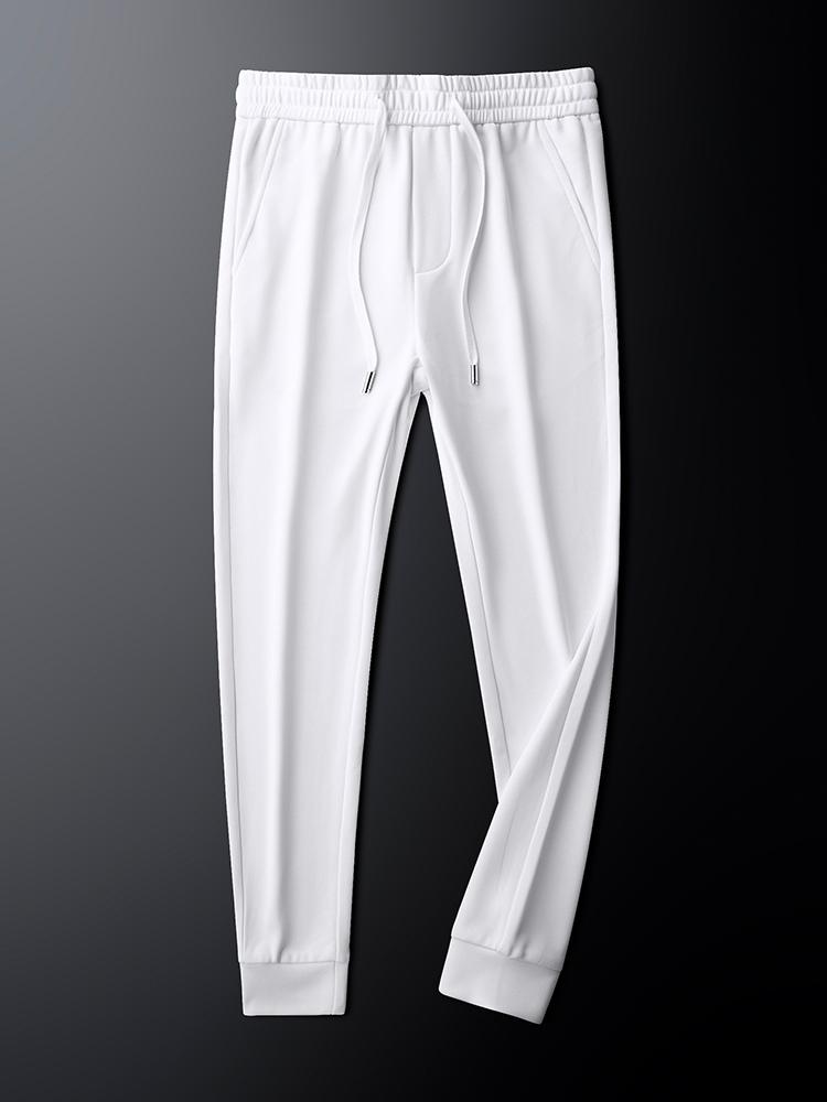 

2020 autumn/winter new white sports health trousers for men the trend of corset feet versatile slim and close men leisure long t, Gx90008-white