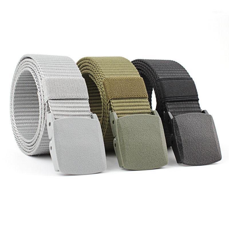 

Women Men Outdoor Canvas Belt Hiking Camping Safety Waist Support Hunting Sports Wearable Breathable Tactical Belt1, Blue