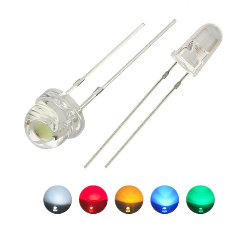

LED 5V 12v 5mm 3mm bead SMD f5 f3 hat/round lamp dip led USB car light white red green blue yellow chip 100pcs free shipping