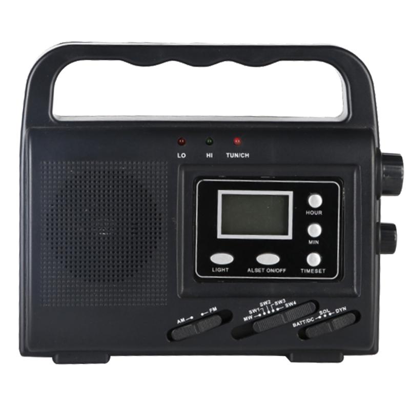 

Multi-Band Multi-Function Radio, LED Display AM/FM/SW Solar Hand Crank Radio with LED Lighting, Rechargeable