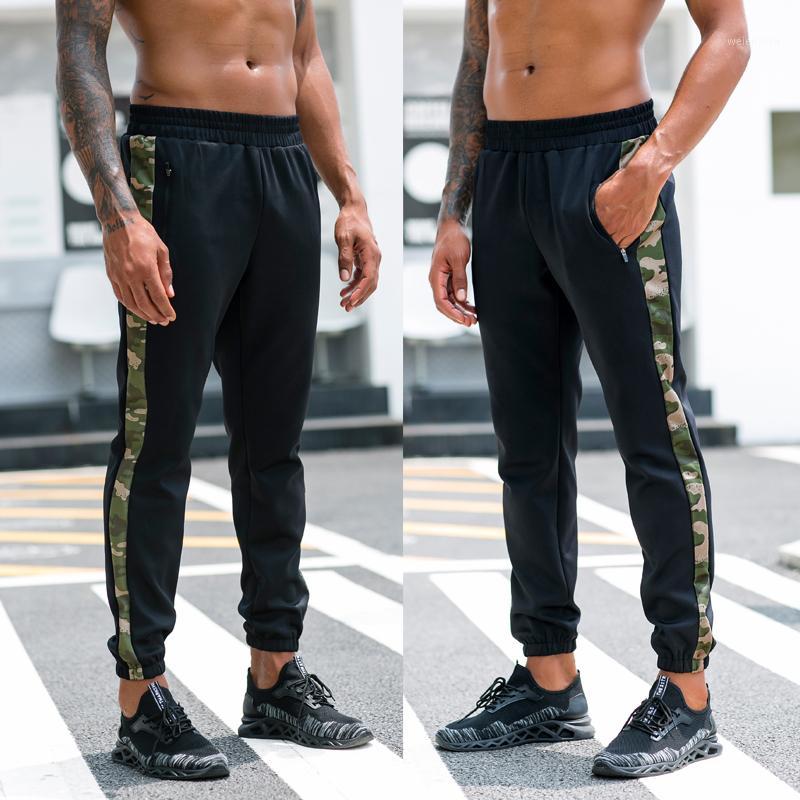

NEW Mens Running Long Pants Side Camouflage Pocket Skinny Pencil Pants 2020 Winter Male Sweatpants Gym Bodybuilding Sportswear1, Blue