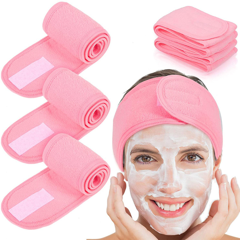 

Women Double-sided Terry Cloth Hairband Washing Face Makeup Remover Sports Yoga Multi-Coloured Hairband