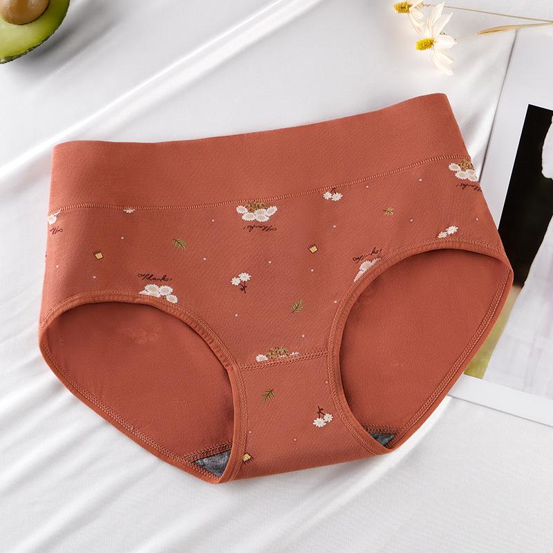 

Seamless Cotton Panties Women Lingerie Comfort Briefs Breathable Underwear Sweet Design Young Girl Mid Waist Underpants M-XXL, Blue