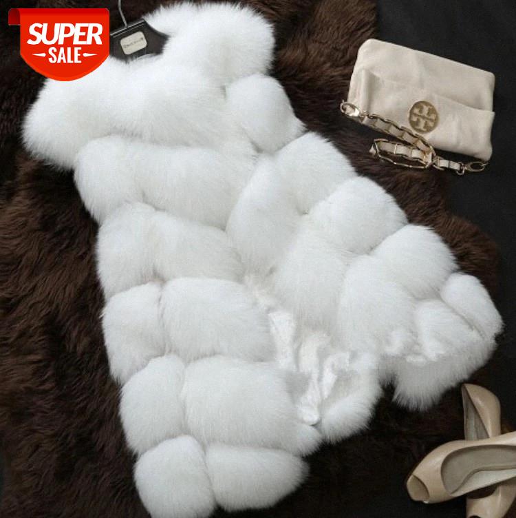 

2020 Real Fox Fur Coat Women Natural Real Fur Jackets Vest Winter Outerwear Women Clothes #LV1b, Black;brown