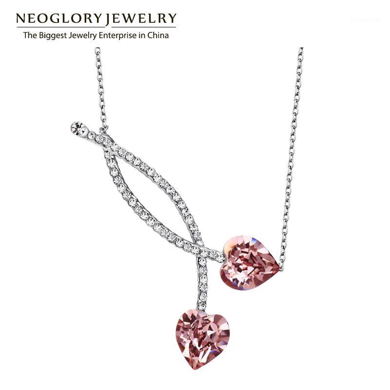 

Neoglory Austrian Crystal Czech Rhinestone Heart Love Chokers Necklace for Women 2020 New Party Gift Charm Love1