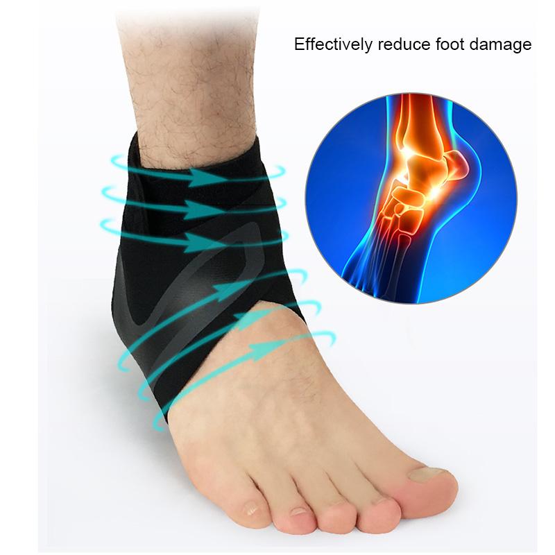 

Left/Right Feet Sleeve Ankle Support Socks Compression Anti Sprain Heel Protective Wrap PR Sale, Right foot
