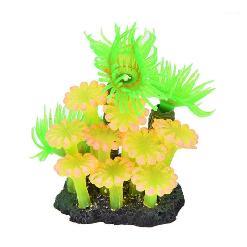 

Aquarium Artificial Resin Coral Underwater Ornament Fish Tank Soft Polyresin Coral Decoration1