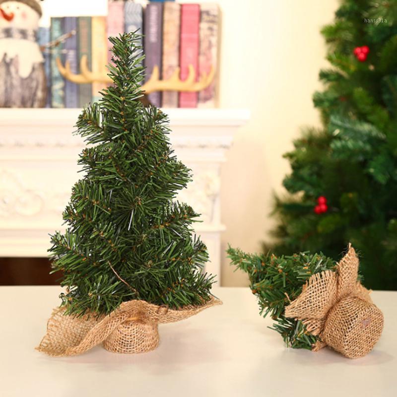 

Artificial Tabletop Mini Christmas Tree Decorations Festival Miniature Tree 20cm/30cm wedding Christmas Decorations For Home new1
