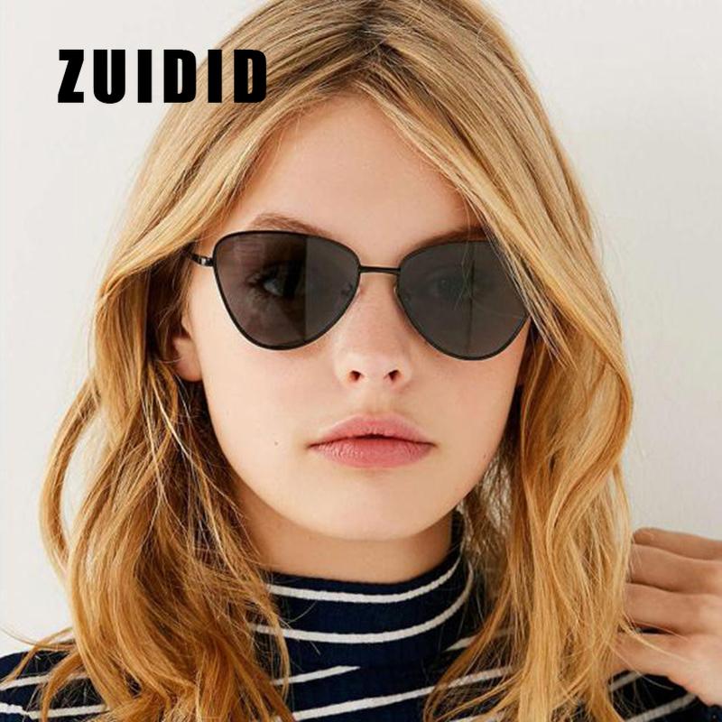 

Metal Frame cat eye Women sunglasses 2021 New Retro Vintage Triangle Cateye Sun glasses Fashion Ocean Film Eyewear Female oculos
