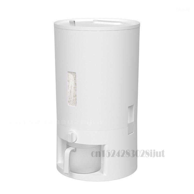 

Kitchen Rice Storage Bucket 20 Kg Moisture-proof and Insect-proof Rice Cylinder Japanese-style Rotating Metering Bucket1