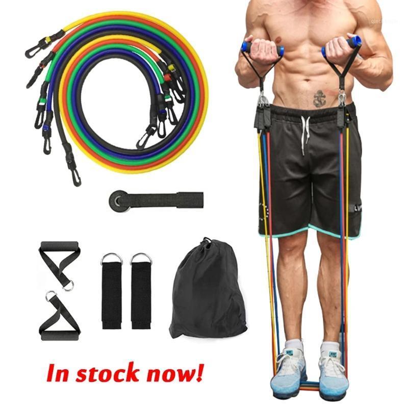 

11Pcs Resistance Bands Sets BuLegs Muscle Training Pedal Home Gym Sports Equipment Trainer Exercise Fitness Elastic Pull Rope1