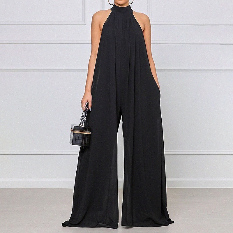 women's Jumpsuit Cut Out Solid Color Crew Neck Elegant Party Regular Fit Sleeveless Green White Black S M L Spring L2yZ#-image-756089620
