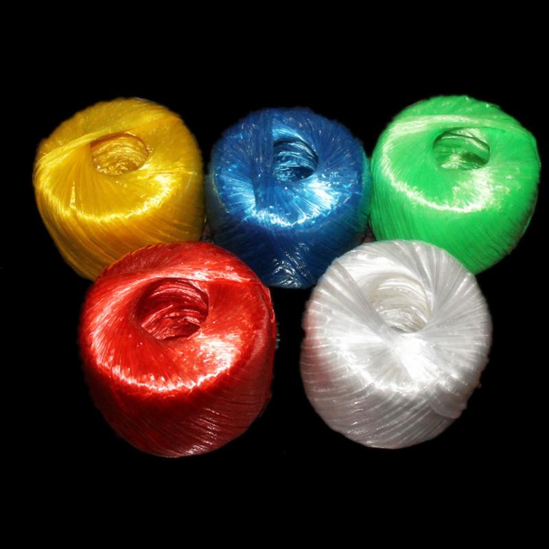 

150/350 Grams Of Colorful New Material Plastic Strapping Packaging rope Tearing Film With Grass Ball Rope Tie, Pink