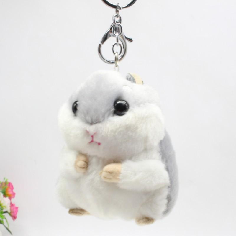 

Plush Toys Mini Kawaii Simulation Hamster Cartoon Cute Stuffed Doll Boys Girls Keychain Toy Gifts for Kids Children Keyrings