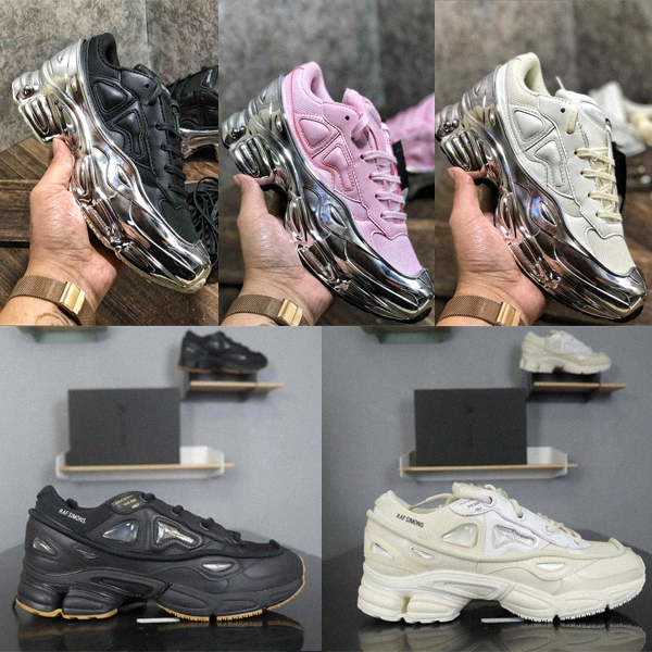 

designer new fashion womens coated soles mirror reflective ozweego colorful gradient hollow Raf Simon women raf simons casual shoes sn z7cU#
