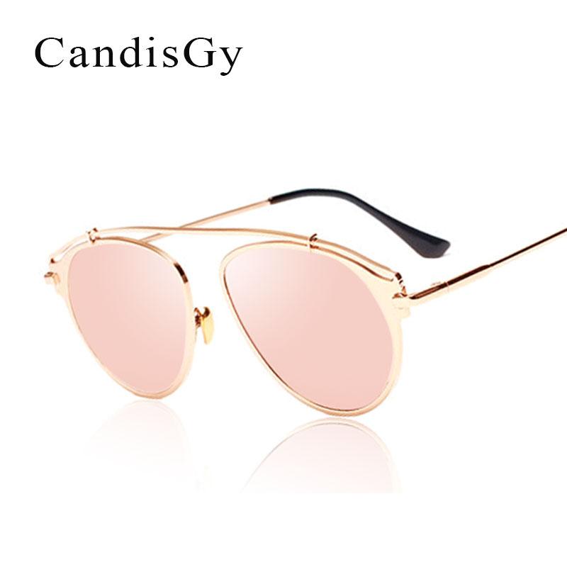 

Women Cat Eye Sunglasses 2020 New Fashion Brand Designer Mirror UV400 Eyewear Lady Sun Glasses Female Metal Frame Nose Pad