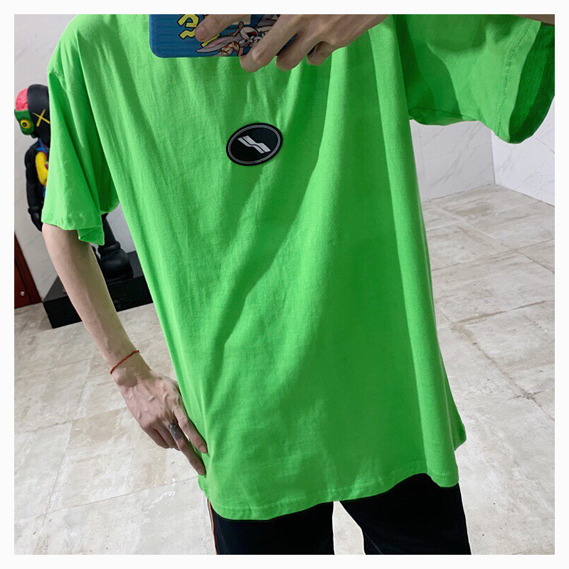 

2021 Summer New Oversize We11done t Shirt Men Women 1:1 Best-quality Hip-hop Welldone Bae Green T-shirt Cotton Top Tees 6d7m