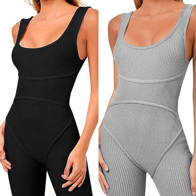 

New Women Sleeveless Tank Jumpsuit Rompers Playsuit Bodycon Slim Solid Stretch Grey Black Jumpsuit Shorts Pants Trousers Summer1