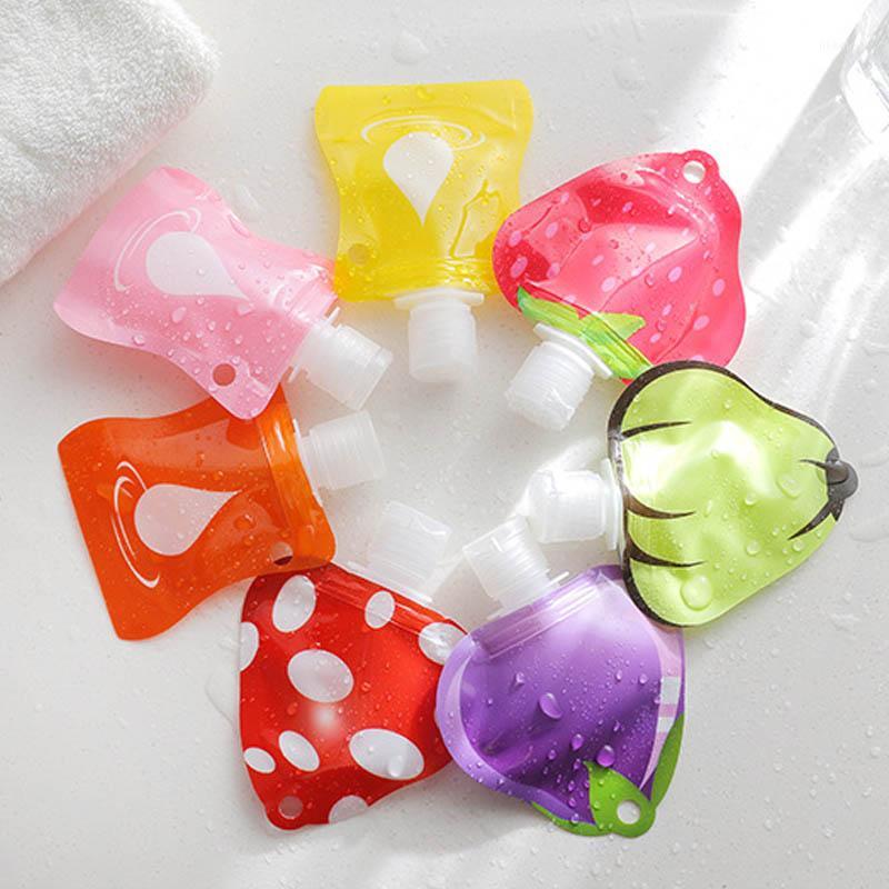 

Travel Mini Refillable Shampoo Lotion Bottle Makeup Bag Silicone Portable Travel Supplies Empty Bath Shower Container 1PC1